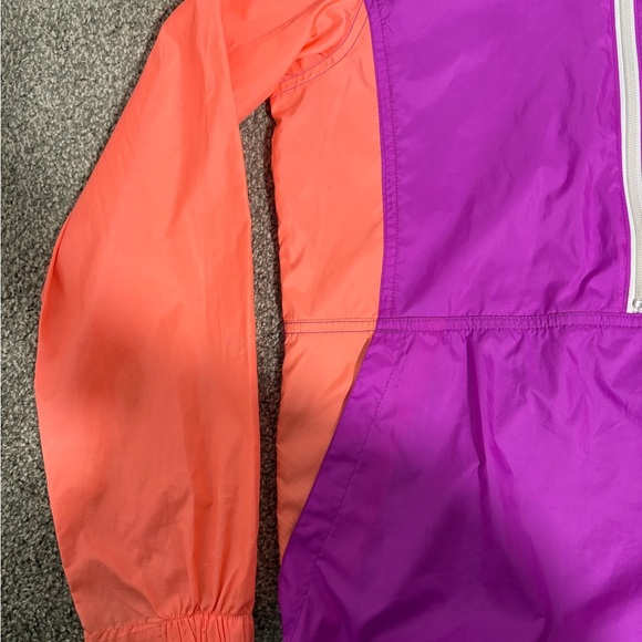 Columbia Half Zip Windbreaker Spring Jacket Girl's Size Large 14/16 - Picture 7 of 9